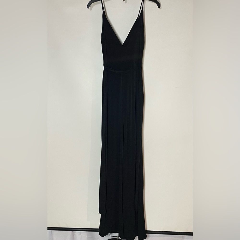 Fashion Nova Black Ribbed Jumpsuit